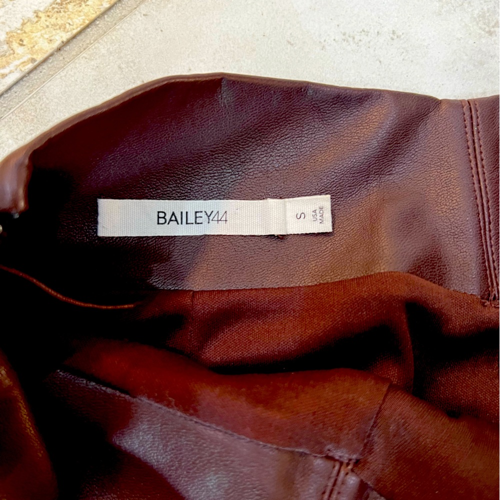 Vegan leather Bailey44 mid length skirt